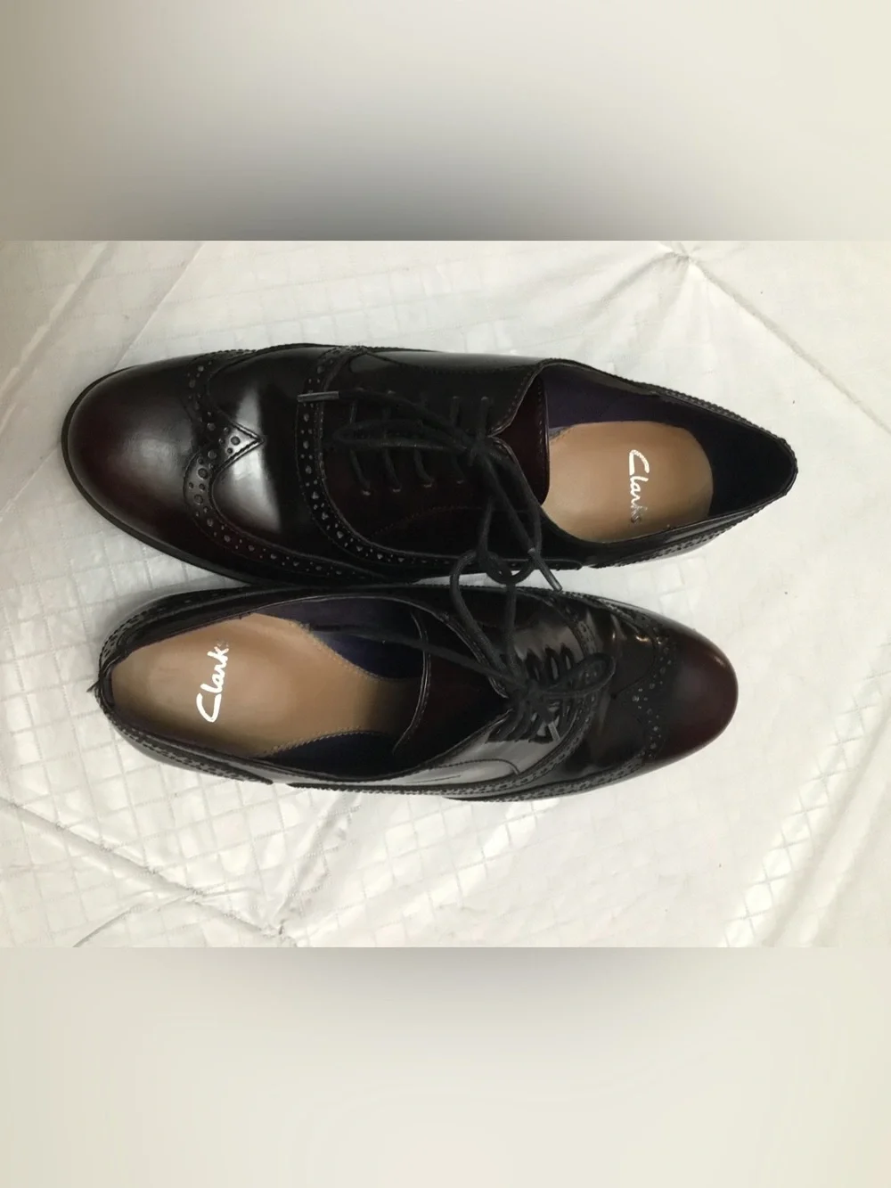 Clarks Men’s‎ Brown Leather Wingtip Derby Oxfords